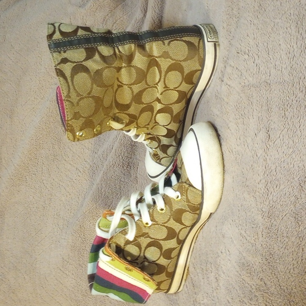 Coach high tops Bonnie size 6